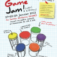 Global Game Jam 2012 Cette année encore, le Jardin Moderne accueille la Global Game Jam, workshop mondial de 48h qui propose de créer des jeux vidéos en équipe. Cette fois, le jeu sera abordé dans son ensemble : jeu vidéo, mais aussi jeu de plateau, jeu d'adresse...